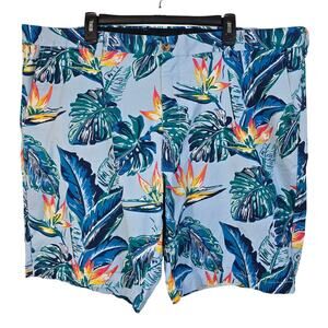 Tommy Hilfiger Chino Shorts Men's 44 Tropical Bird of Paradise Beachy Coastal